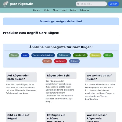 Screenshot garz-rügen.de