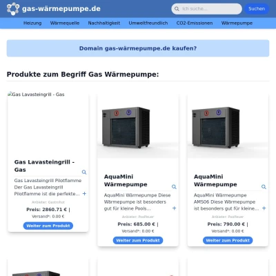 Screenshot gas-wärmepumpe.de