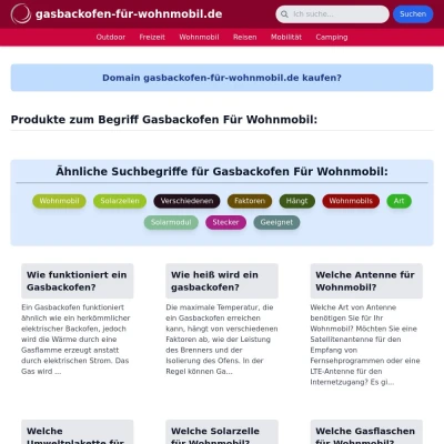 Screenshot gasbackofen-für-wohnmobil.de