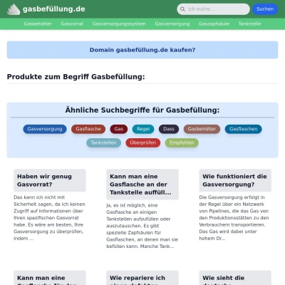 Screenshot gasbefüllung.de