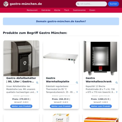 Screenshot gastro-münchen.de