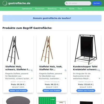 Screenshot gastrofläche.de