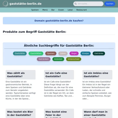 Screenshot gaststätte-berlin.de