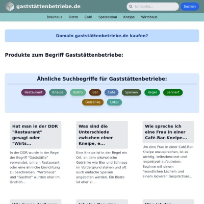 Screenshot gaststättenbetriebe.de