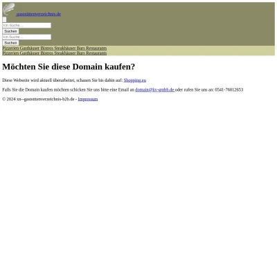 Screenshot gaststättenverzeichnis.de