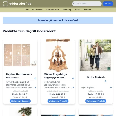 Screenshot gödersdorf.de
