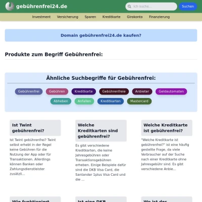 Screenshot gebührenfrei24.de