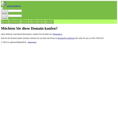 Screenshot gebrauchsfähig.de