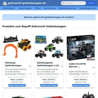 Screenshot gebraucht-geländewagen.de