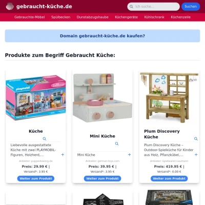 Screenshot gebraucht-küche.de