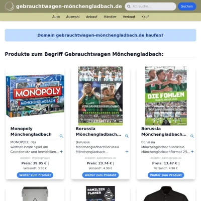 Screenshot gebrauchtwagen-mönchengladbach.de