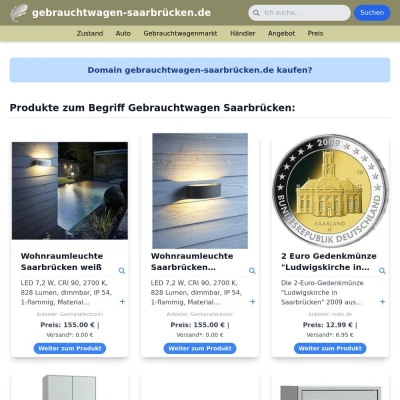 Screenshot gebrauchtwagen-saarbrücken.de