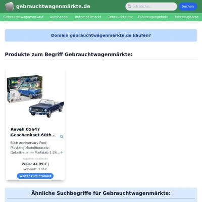 Screenshot gebrauchtwagenmärkte.de