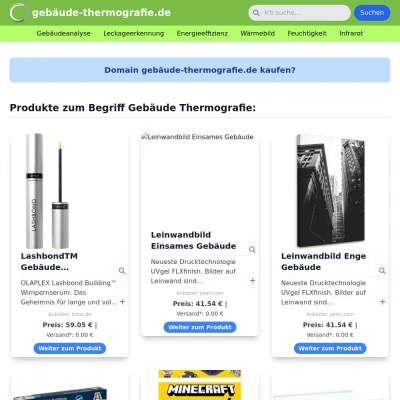 Screenshot gebäude-thermografie.de