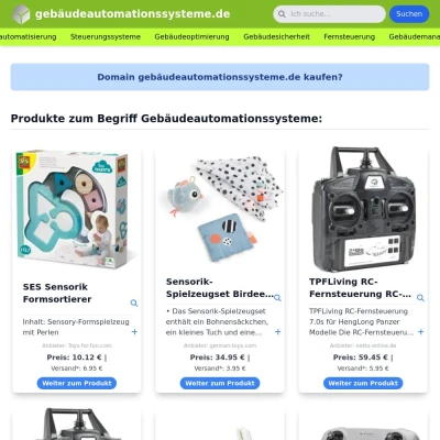 Screenshot gebäudeautomationssysteme.de