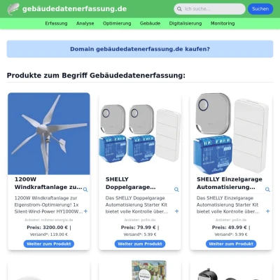 Screenshot gebäudedatenerfassung.de