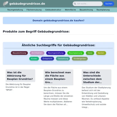 Screenshot gebäudegrundrisse.de