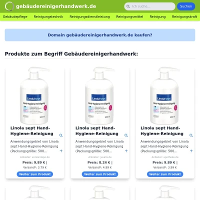 Screenshot gebäudereinigerhandwerk.de