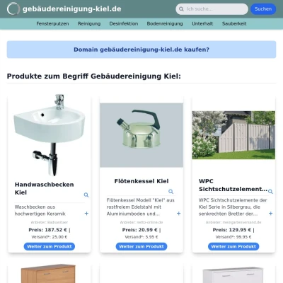 Screenshot gebäudereinigung-kiel.de