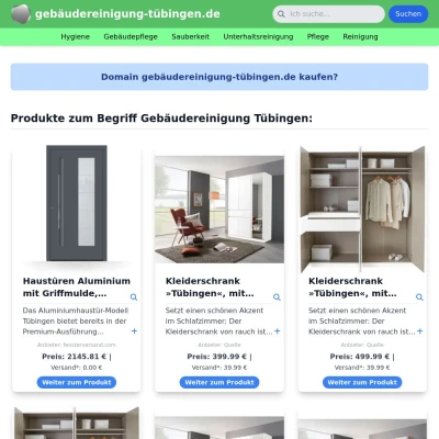 Screenshot gebäudereinigung-tübingen.de