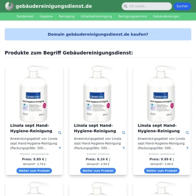 Screenshot gebäudereinigungsdienst.de