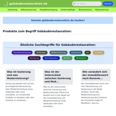 Screenshot gebäuderestauration.de