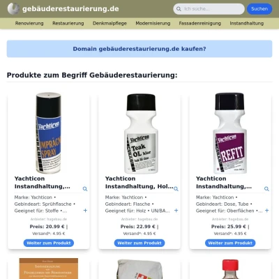 Screenshot gebäuderestaurierung.de