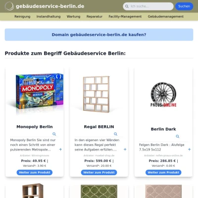 Screenshot gebäudeservice-berlin.de