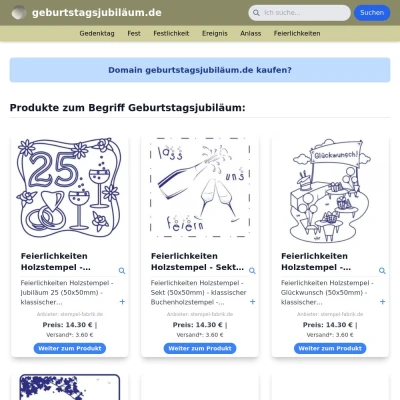 Screenshot geburtstagsjubiläum.de