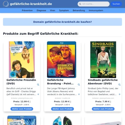 Screenshot gefährliche-krankheit.de