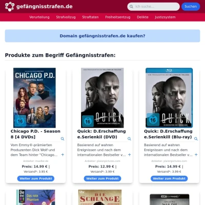 Screenshot gefängnisstrafen.de