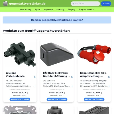 Screenshot gegentaktverstärker.de