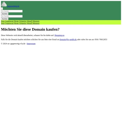 Screenshot gegenwärtig.de