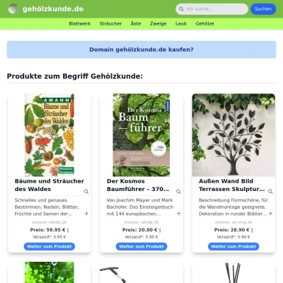 Screenshot gehölzkunde.de