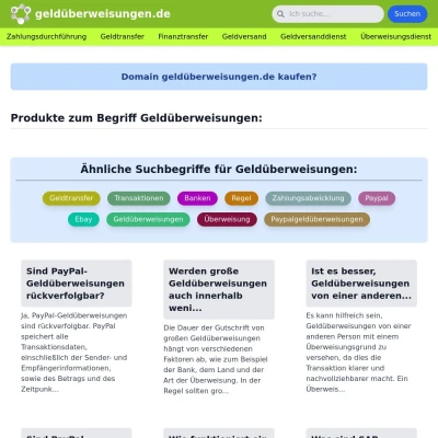 Screenshot geldüberweisungen.de