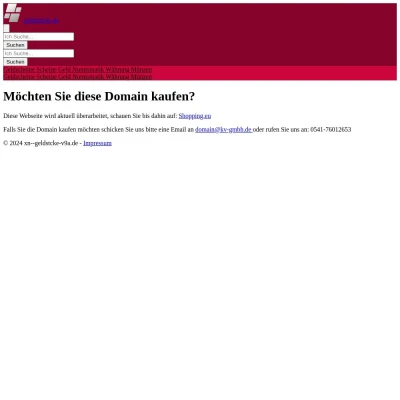 Screenshot geldstücke.de