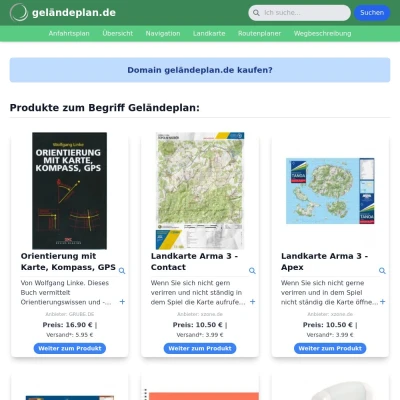 Screenshot geländeplan.de