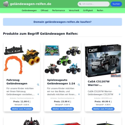 Screenshot geländewagen-reifen.de