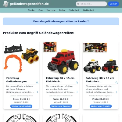 Screenshot geländewagenreifen.de