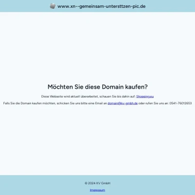 Screenshot gemeinsam-unterstützen.de