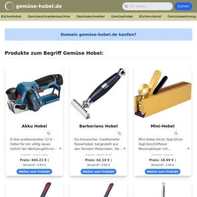 Screenshot gemüse-hobel.de