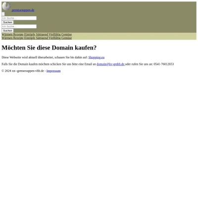 Screenshot gemüsesuppen.de