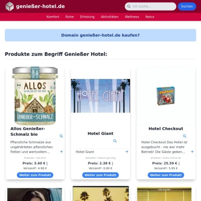 Screenshot genießer-hotel.de