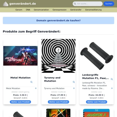 Screenshot genverändert.de