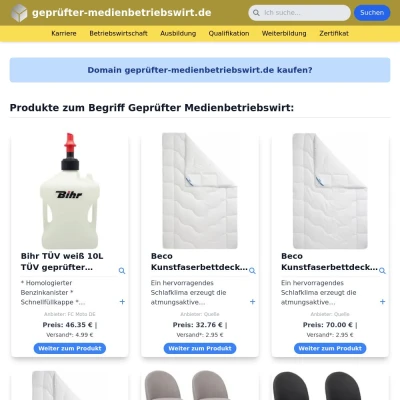 Screenshot geprüfter-medienbetriebswirt.de