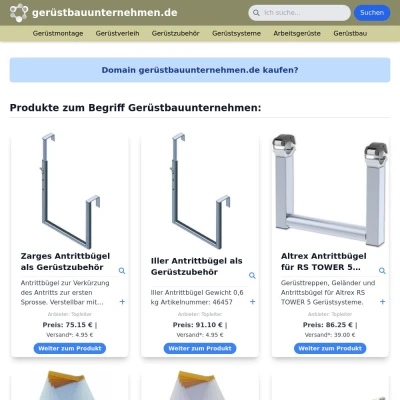 Screenshot gerüstbauunternehmen.de