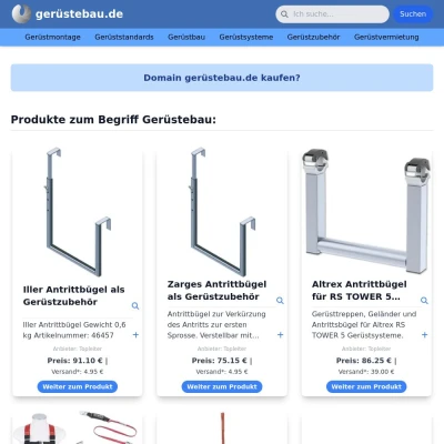 Screenshot gerüstebau.de