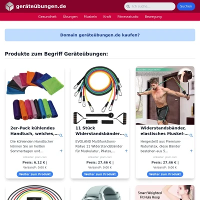 Screenshot geräteübungen.de