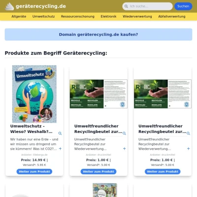 Screenshot geräterecycling.de