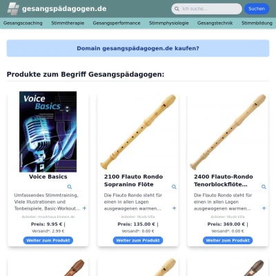 Screenshot gesangspädagogen.de